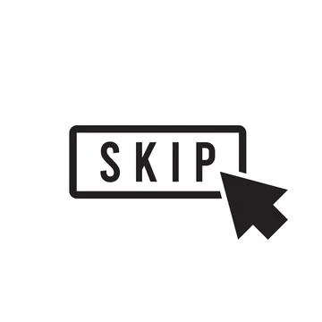 Skip icon vector Stock Illustration