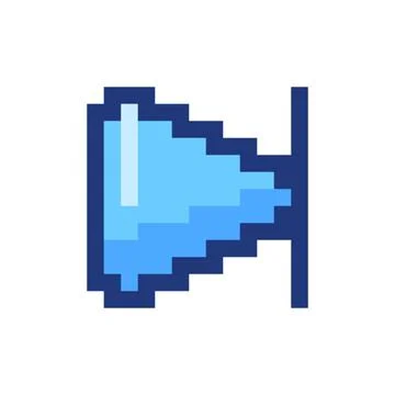Skip next button pixelated RGB color ui icon Stock Illustration