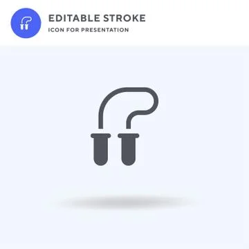 Skip Rope icon vector, filled flat sign, solid pictogram isolated on white, logo Stock Illustration