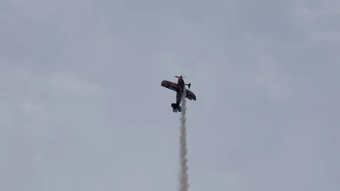 Skip Stewart Performs Aerobatics at 2019 Fort Wayne Airshow Stock Footage 111592033