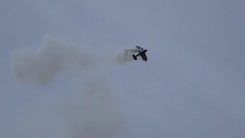 Skip Stewart Performs Aerobatics at 2019 Fort Wayne Airshow Stock Footage 111615013