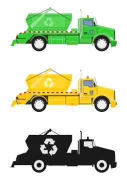 Skip truck. Stock Illustration