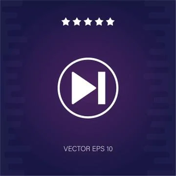 Skip vector icon Stock Illustration