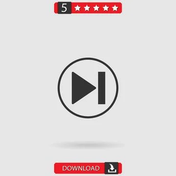 Skip vector icon Stock Illustration