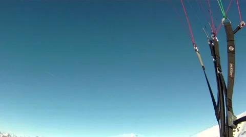 Skiparagliding Video stock 1044340