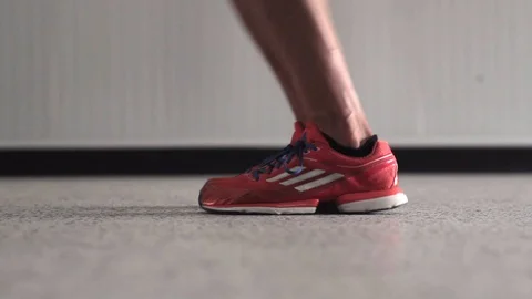 SKIPPING FEET Stock Footage 128557464