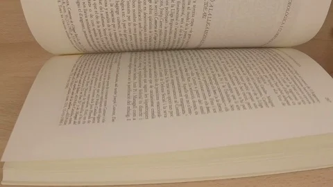 Skipping The Pages of a Book Stock Footage 90416547