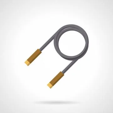 Skipping rope flat color vector icon 스톡 일러스트