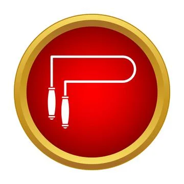 Skipping rope icon presenting cardio fitness exercise Stock Illustration