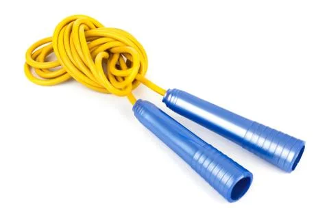 Skipping rope isolated on white background Foto stock