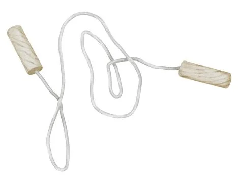 Skipping Rope for jumping. Hand drawn watercolor illustration of sports Stock Illustration