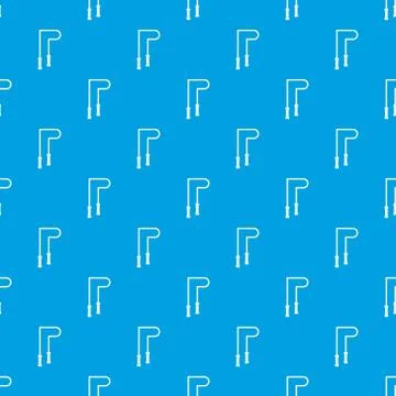 Skipping rope pattern seamless blue Stock Illustration