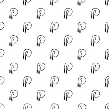 Skipping rope pattern, simple style Illustrazione stock