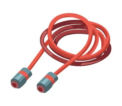 Skipping rope vector illustration isolated 스톡 일러스트