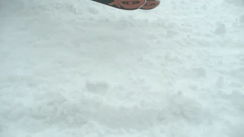 Skis boots in snow Stock Footage 128604947