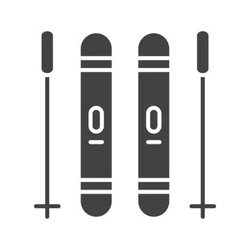 Skis icon vector image. Stock-Illustration
