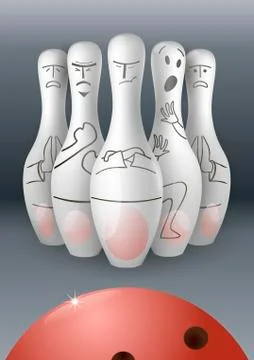 Skittles with emotions Stock Illustration