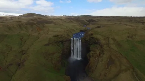 Skogafoss 3 Video stock 71816003
