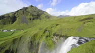 Skogafoss Cinemagraph Stock Footage
