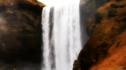 Skogafoss Video stock 490390