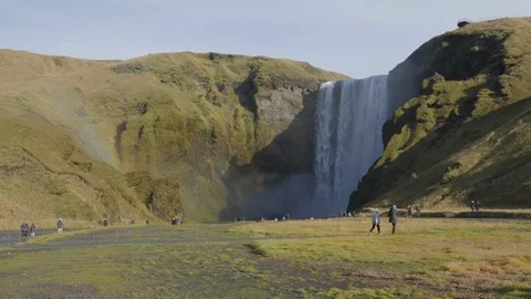Skógafoss  iceland Stock Footage 106166402