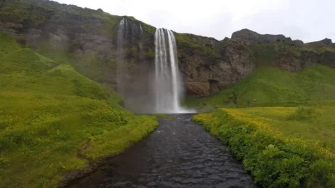 Skogafoss Timelapse Stock Footage 71084528