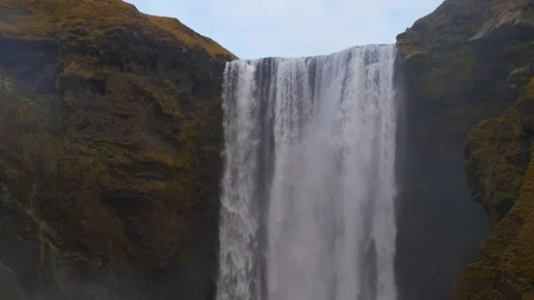 Skogafoss waterefall Video stock 130739099