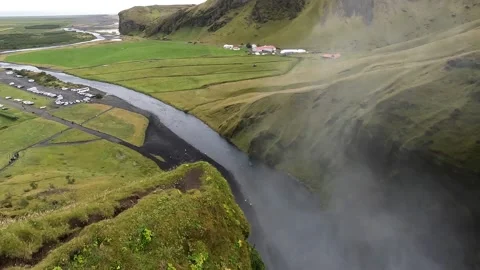 Skogafoss Waterfall 動画素材 217380247