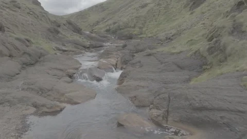 SKOGAFOSS WATERFALL Video stock 328151690