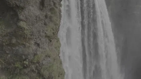 SKOGAFOSS WATERFALL Video stock 328151991