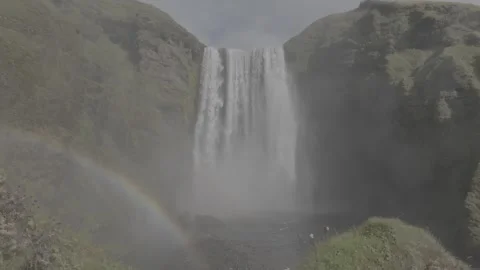 SKOGAFOSS WATERFALL Stock-Footage 328152008