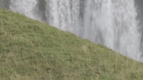 SKOGAFOSS WATERFALL Video stock 328152043