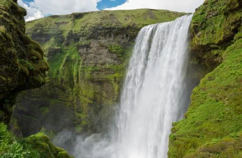 Skogafoss waterfall Stock Photos
