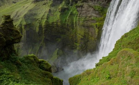 Skogafoss waterfall Stock Photos