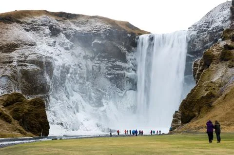 Skogafoss waterfall Stock Photos