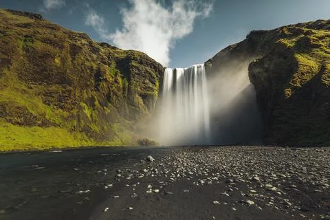 Skogafoss waterfall Stock Photos