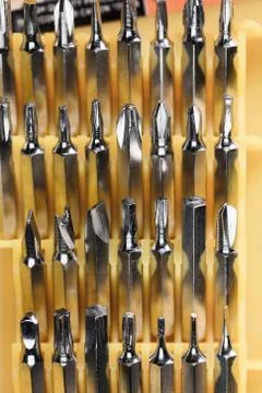 Skrew Driver bits Stock Photos
