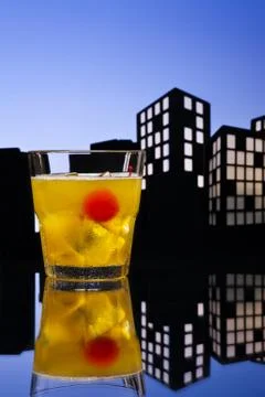 Skrew driver cocktail Stock Illustration