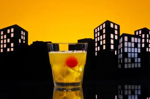 Skrew driver cocktail Stock Illustration
