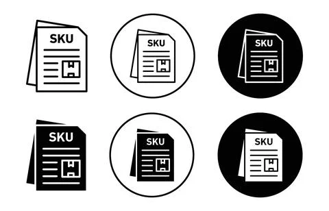 SKU description icon 스톡 일러스트