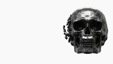 Skull 2 Video stock 131074389