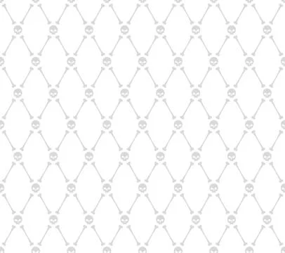 Skull and bone pattern Illustrazione stock