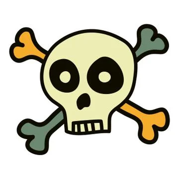 Skull and bones. Stock Illustration