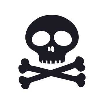 Skull and bones. Illustrazione stock