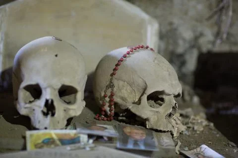 Skull and bones Stock Photos