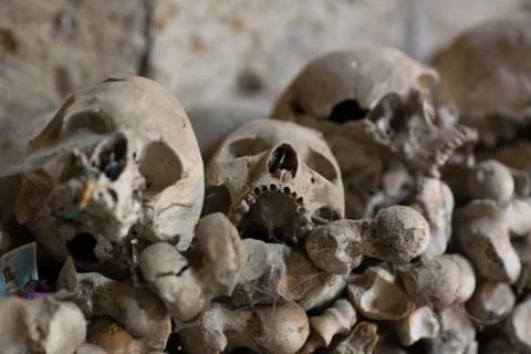 Skull and bones Stock Photos