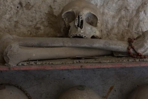 Skull and bones Stock Photos