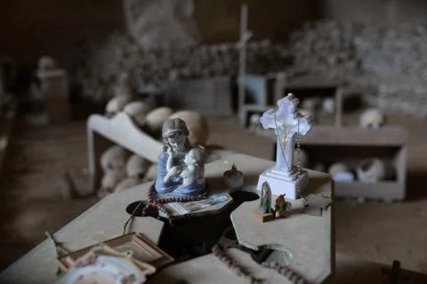 Skull and bones Stock Photos