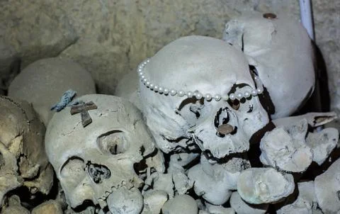 Skull and bones Stock Photos