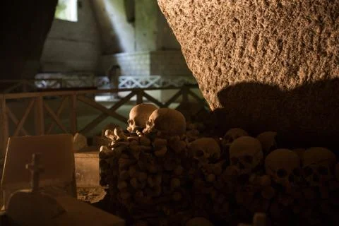 Skull and bones Stock Photos